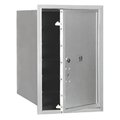 Salsbury Industries Salsbury Industries 3706S-1PAFP 4C Horiz Mailbox Parcel Locker in Aluminum - Front Loading Access 3706S-1PAFP